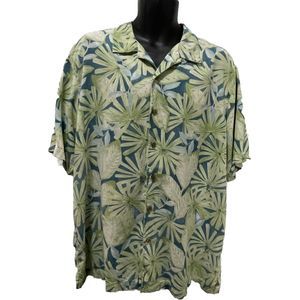 Caribbean Pineapple 100% Silk Hawaiian Camp‎ Shirt